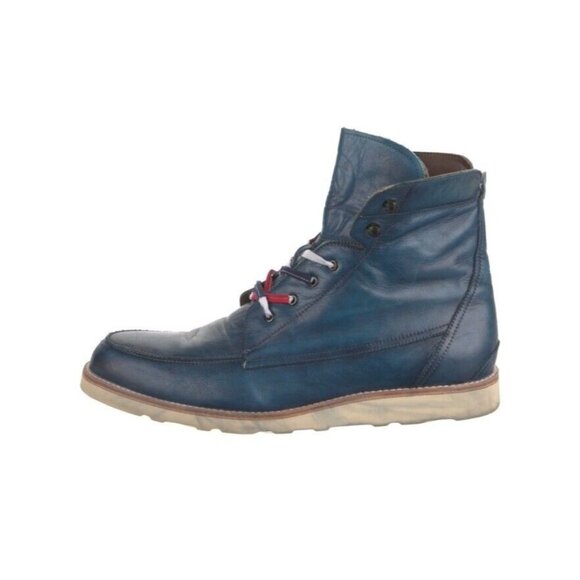 Esquivel Elkhart x Paris Saint Germaine Blue Leather Boots 11.5 USA Handmade USA main image 10